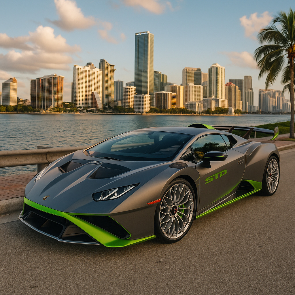 Lamborghini STO for rent in Miami - Estimated Daily Rate (Call for Availability) - AGEMBRAND® 