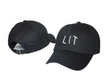 lit logo adjustable strapback hat 